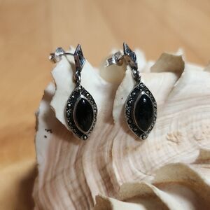 Vintage Sterling Silver Moissanite Earrings